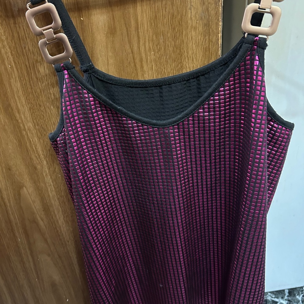 SHEIN Pink and Black Tank Top